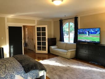 Large room w/ Fireplace and Pool in Atherton 3