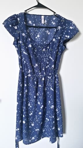 Blue floral dress 1