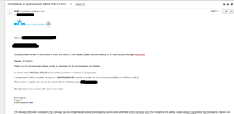 Two 295USD (250EUR) KLM/Air France voucher - 120 USD each OBO 1