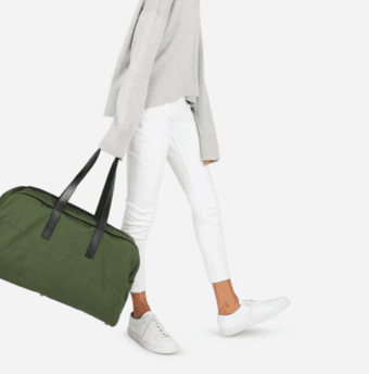 Everlane Twill Weekender - Dark Green 1