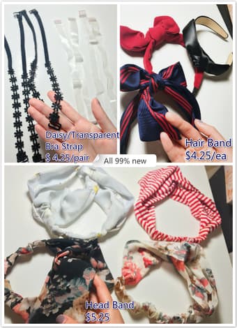 Pretty Head/ Hair Band, Silk Scarf, and Cosmetic Organzier 3