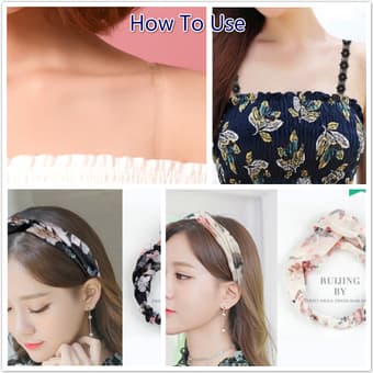 Pretty Head/ Hair Band, Silk Scarf, and Cosmetic Organzier 4