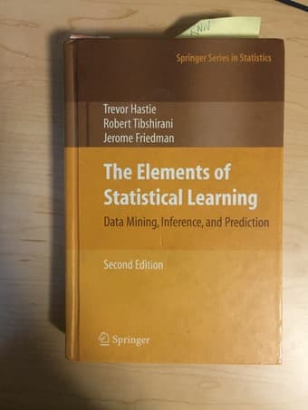 The elements of statistical learning - hastie et al. Stats 315AB 1