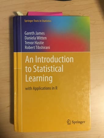 Stats202, 216: an introduction to statistical learning by Hastie et al 4