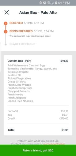 Free $20 at many restaurants on and around campus 1