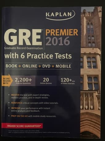 GRE Prep Books (General test and Psychology subject test) 1
