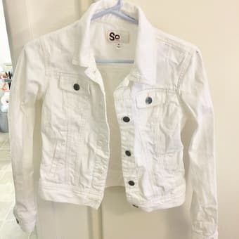 White Jeans Jacket - M 1