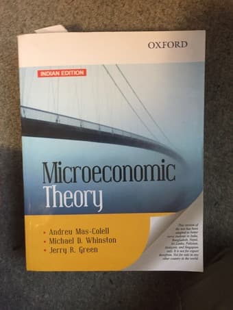 Microeconomic Theory (NEW) Andreu Mas-Colell,Michael D. Whinston 1