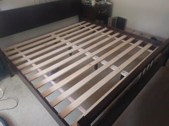 Wood King size Bed 1