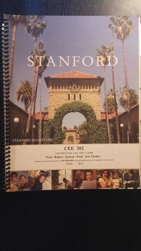 CEE 202 Course 2015 - Construction Law & Claims - R. Grooves & Tucker 1