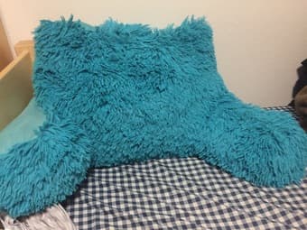 Barely used plush reading pillow 1