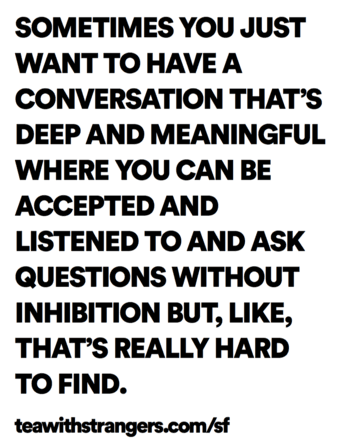 TeaWithStrangers comes to Stanford! 1