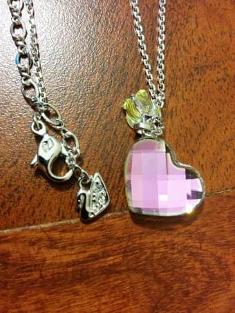 Swarovski crystal heart necklace 1