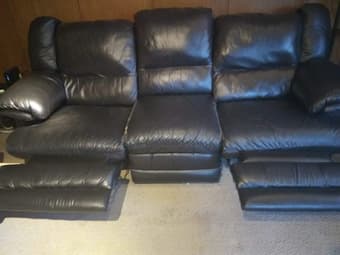 3 SEATS LEATHER SOFA 1