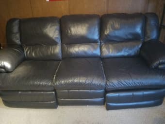 3 SEATS LEATHER SOFA 2