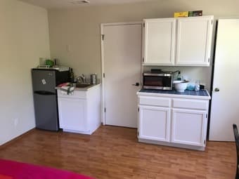 Furnished studio apartment on campus - available late June 2