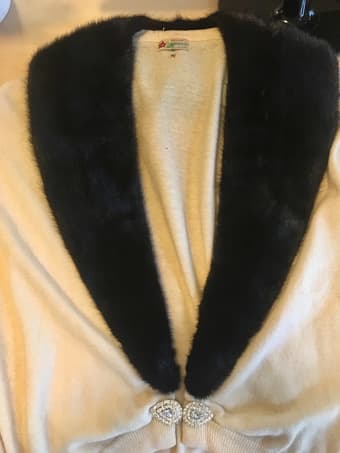 Vintage fur cardigan 1
