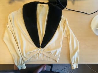 Vintage fur cardigan 2
