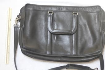 Coach Messenger Briefcase - Black Leather 1