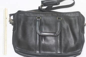 Coach Messenger Briefcase - Black Leather 2