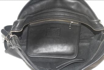 Coach Messenger Briefcase - Black Leather 4
