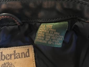 Men's Timberland Leather Jacket (size L) 2