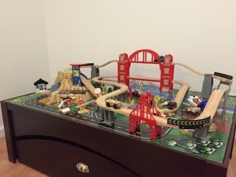 KidKraft Metropolis Train Table & Set 1