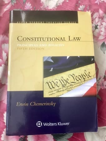 Law school supplements &  ConLaw Principles & Policies 5th Edition 1