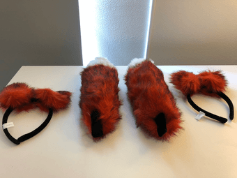 Fox tail and ear costume 2-set 1