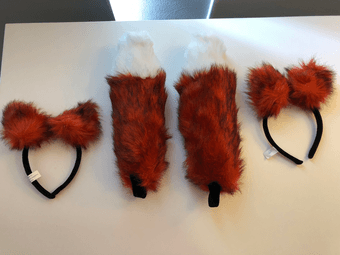 Fox tail and ear costume 2-set 2