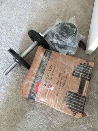Moving Sale: Adjustable Dumbbells Cast Iron (105 Lbs), must go 08/26 1