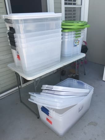 Moving Sale:  70 Quart Plastic Storage Box@Redwood City, must go 08/26 1