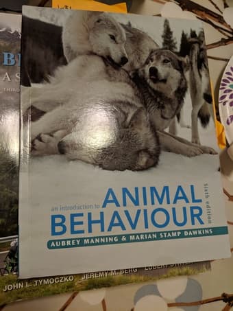 An introduction to animal behaviour, 6th ed., Manning and Dawkins 1