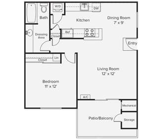 One Bedroom in Mountain View sublease from the mid of November 1