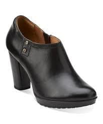 Clarks black leather ankle boots 2