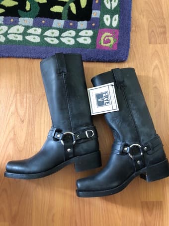 NEW Frye Belted Harness Boots 1