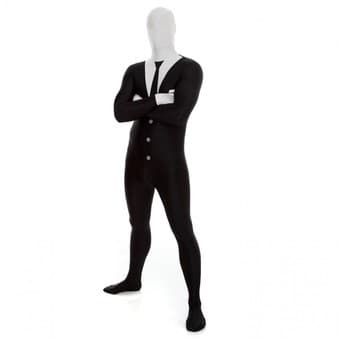 Halloween costume: morph costume slender man 1