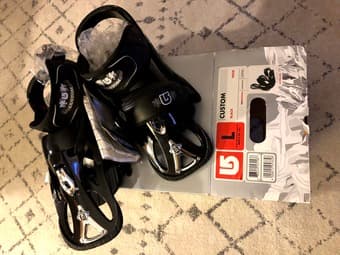 FS Brand new snowboarding bindings, size L 1