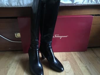 Dress Boots:  Salvatore Ferragamo, Women's size 6 1