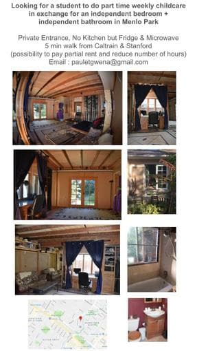 Free room in exchange for childcare 1