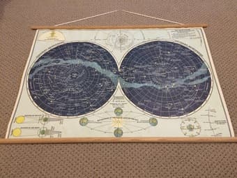 Vintage Celestial Map Hanging Wall Art 1