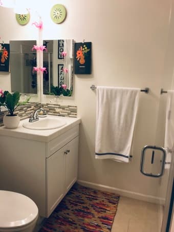 Bedroom with private bathroom and patio access in Sunnyvale 4