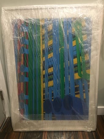 Large, framed art print 1