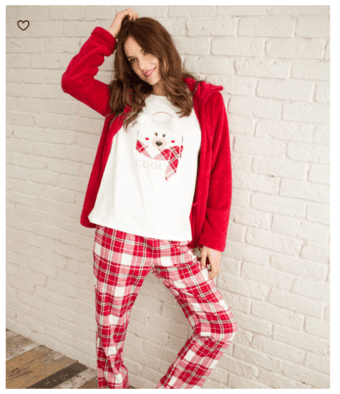 Two cute women 3-piece pajama sets from France - $47 each 2