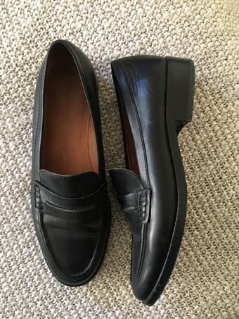 Madewell Genuine Leather Loafers (Black) - size W9 3