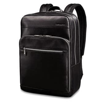 NWT Samsonite Black Leather Backpack 1