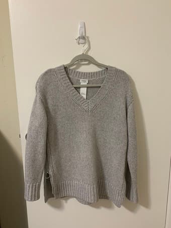 Akris Punto Oversize Wool/Cashmere Sweater with Side Zip (women) 1