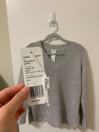 Akris Punto Oversize Wool/Cashmere Sweater with Side Zip (women) 2