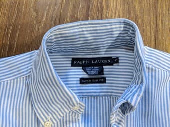 2 Ralph Lauren Button Down Shirts (Blue) Size 2 2
