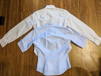 2 Ralph Lauren Women's Button Down Shirts (Blue) Size 2 2